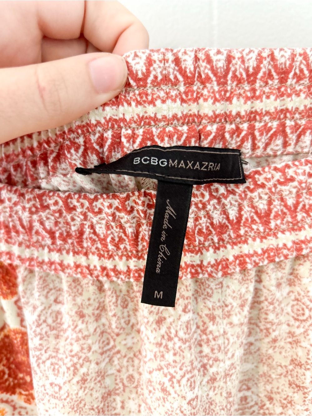 BCBGMAXAZRIA Printed Wide Leg Palazzo Pants - Picture 8 of 11